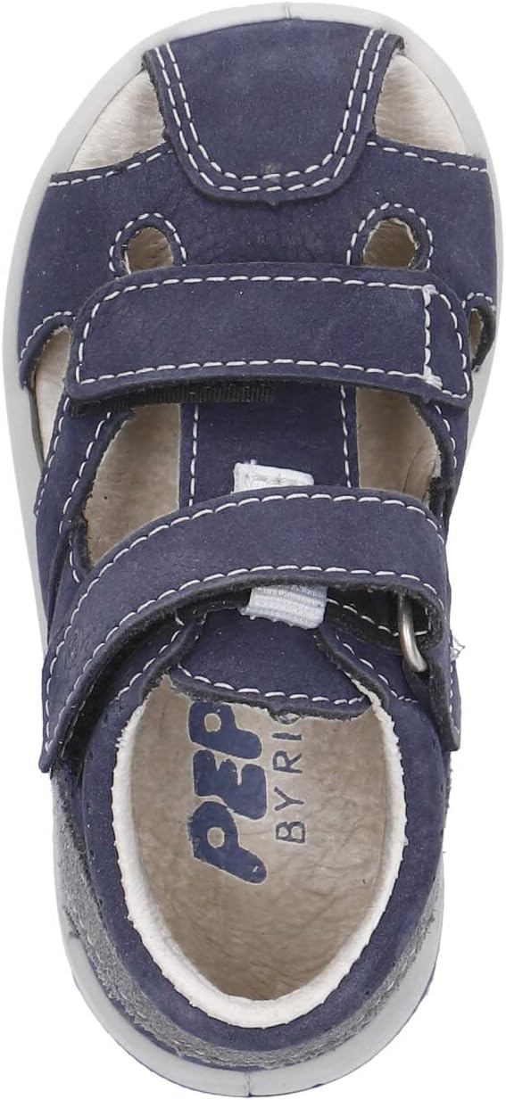 PEPINO Ricosta Mädchen und Jungen Kletthalbschuhe KASPI,Halbschuhe,WMS:Mittel 24 EU Blau 170, 24 EU