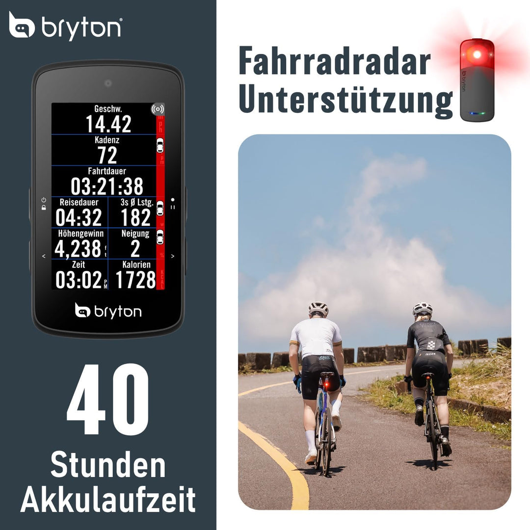 Bryton Rider 750 2.8" Farb-Touchscreen GPS Fahrradcomputer mit Offline-EU-Karte und Navigation 750SE