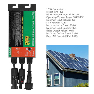 Grid Tie Micro Inverter, Solar Micro Inverter MPPT Pure Sinus Wave Compact Solar Alternative Energy