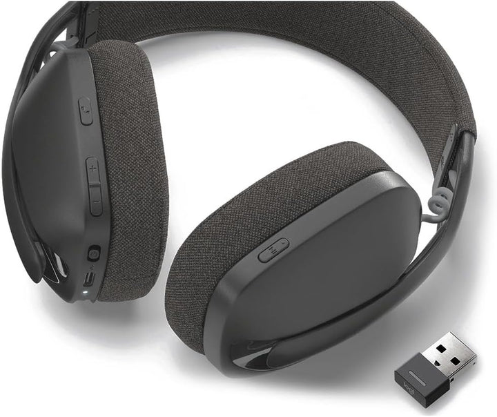 Logitech Zone Vibe 125 Kabellose Kopfhörer mit Mikrofon mit Noise-Cancelling, Bluetooth, USB-A-Empfä