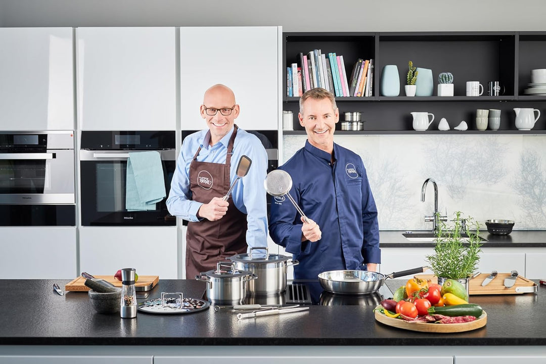 RÖSLE ELEGANCE Bräter oval, Hochwertiger Bräter mit Glasdeckel, Edelstahl 18/10, silberfarben, backo