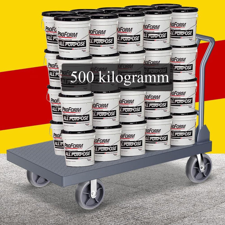 Plattformwagen 500kg für Professionelle Arbeit, Grosse Räder Plattenwagen Schwerlastwagen Transportw