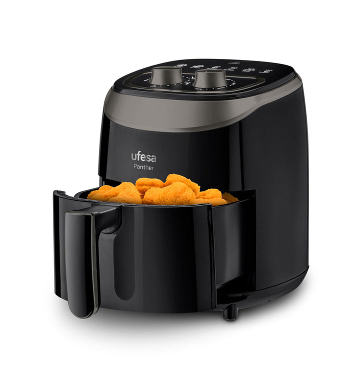 Ufesa Panther, Heissluftfritteuse mit 3,5 l, 8 Programmen, 1200 W, Timer, Temperatur 80ºC - 200ºC, o