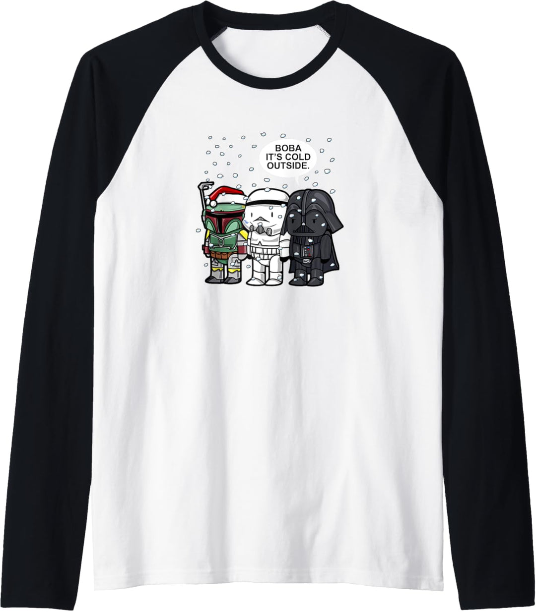 Star Wars Christmas Boba It's Cold Outside Raglan