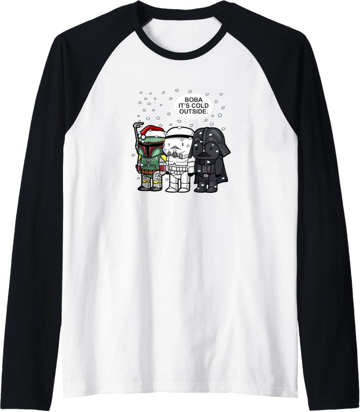 Star Wars Christmas Boba It's Cold Outside Raglan