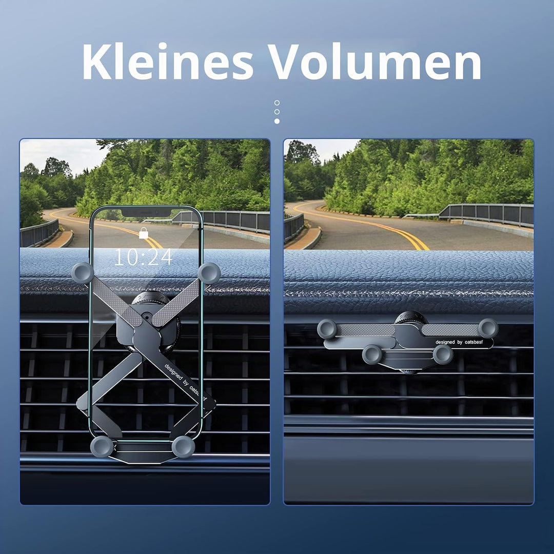 OATSBASF Kfz-Handyhalterung, Freisprecheinrichtung, Schwerkraft-Lüftungsschlitz-Autohalterung, geeig