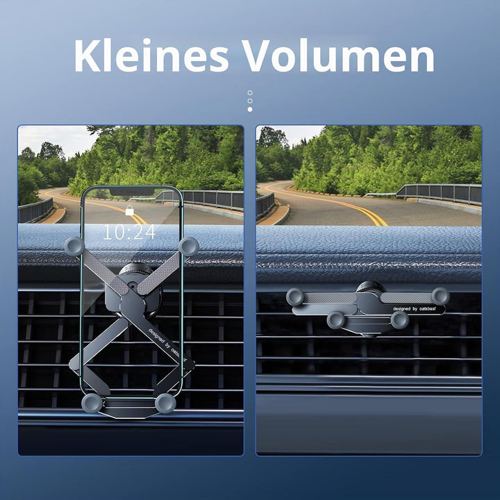 OATSBASF Kfz-Handyhalterung, Freisprecheinrichtung, Schwerkraft-Lüftungsschlitz-Autohalterung, geeig