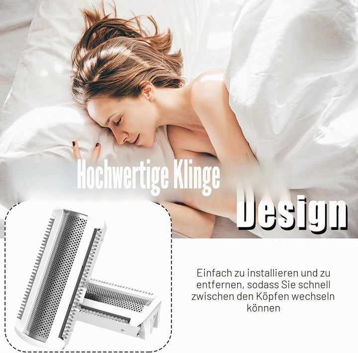 Ersatz-Rasierkopf mit einer Klinge, Edelstahl-Ersatzkopf für elektrischen Rasierer für Nass- und Tro