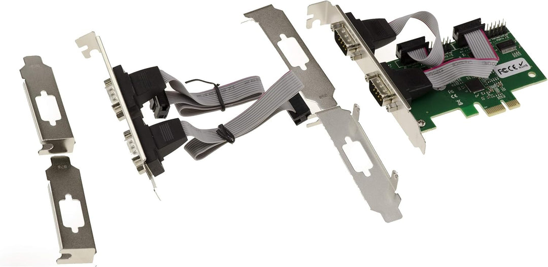 KALEA-INFORMATIQUE PCI Express PCIe Serial RS232 Controller-Karte mit 4 Ports und ASIX AX99100 Chips