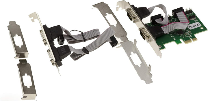 KALEA-INFORMATIQUE PCI Express PCIe Serial RS232 Controller-Karte mit 4 Ports und ASIX AX99100 Chips