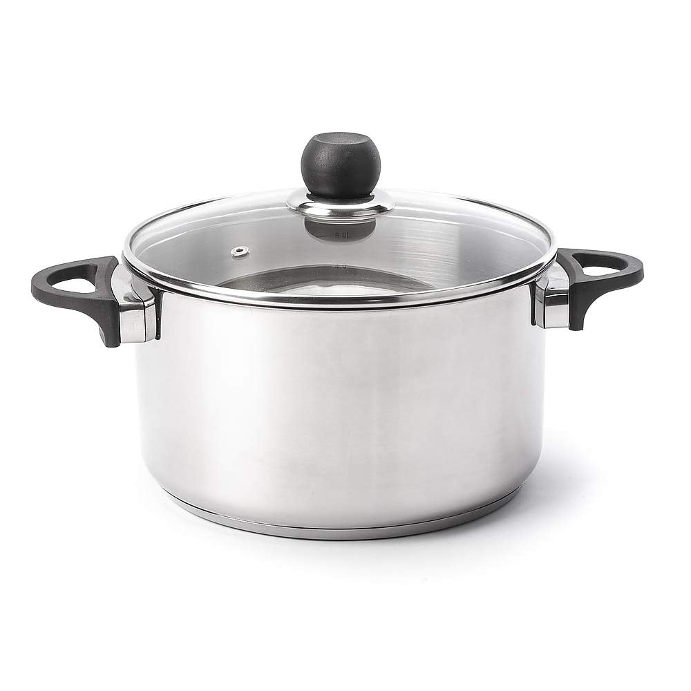 AMBITION Kochtopf mit Deckel VIKOS 5,8L Topf Suppentopf Gemüsetopf Kartoffeltopf Sossentopf Edelstah