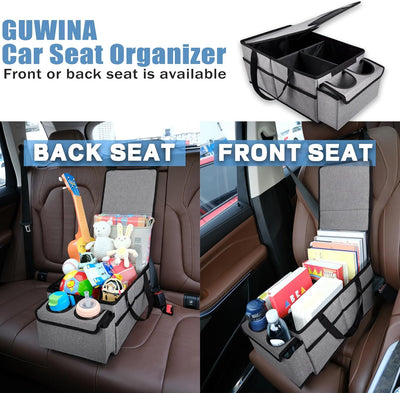 GUWINA Auto Organizer Rücksitz, Auto Organizer Kinder für Vorne und Rücksitz Klappbarer, Auto Organi