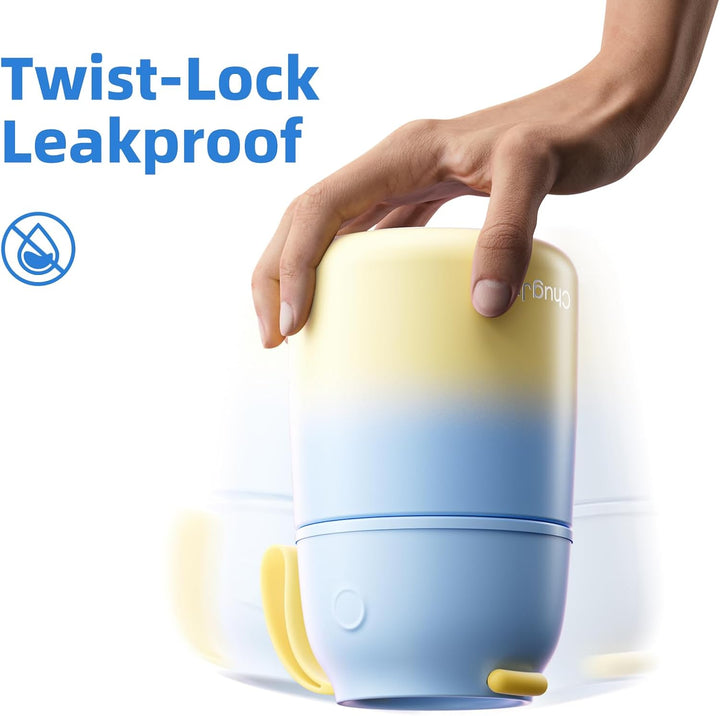 Thermobehälter für Essen 530ml, Edelstahl Thermobecher für Essen Warmhaltebehälter mit Löffel, Ausla