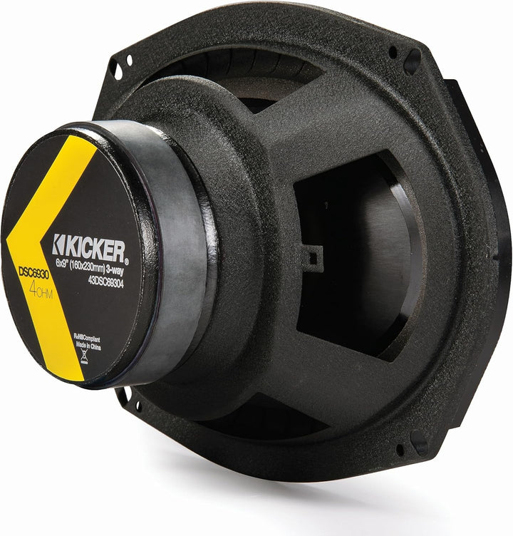 KICKER 43DSC69304 6x9 Zoll Triax-LS Schwarz Nur ein Paar, Nur ein Paar