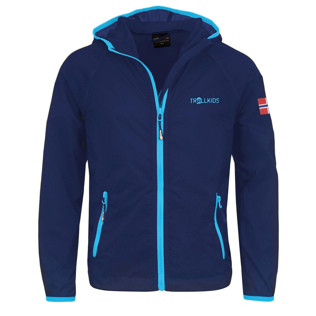 Trollkids Kids Fjell Running Jacket 116 Dark Navy, 116 Dark Navy