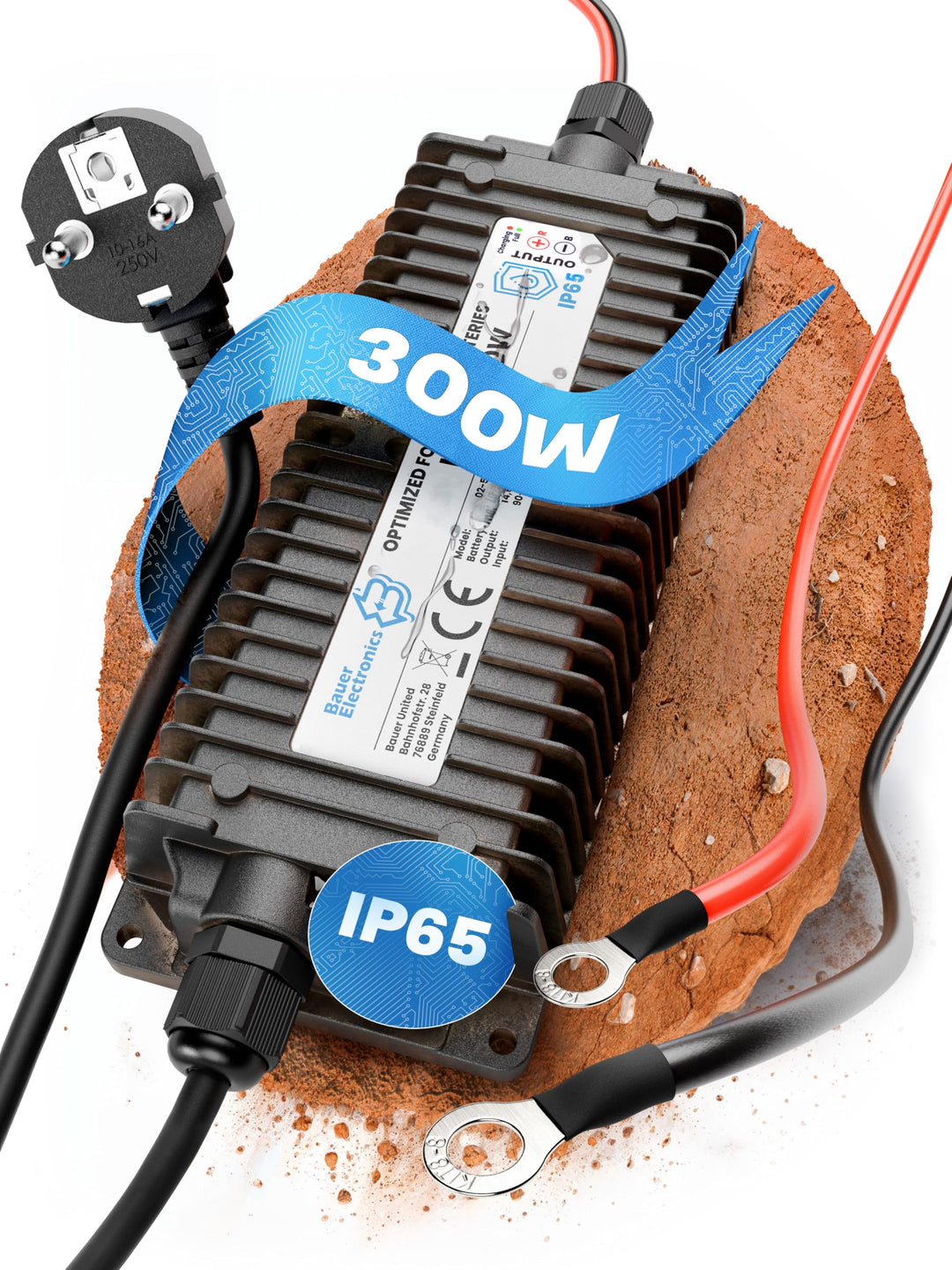 24V Batterie-Ladegerät LiFePO4 29,2V 10A 300W | Optimiert für Lithium-Eisenphosphat-Akku | Auto-Batt