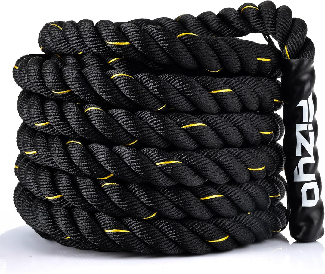 FIZYO Battle Rope 12m – Fitness Seil für Functional Training, Kraft, Ausdauer &amp; Muskelaufbau – Robus