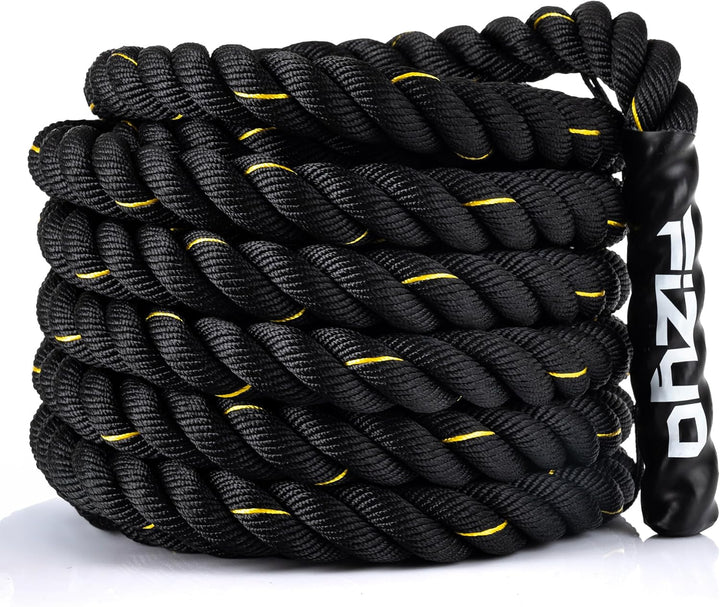 FIZYO Battle Rope 12m – Fitness Seil für Functional Training, Kraft, Ausdauer &amp; Muskelaufbau – Robus