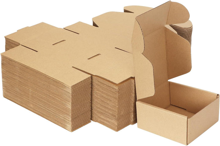 HORLIMER 50 Stück Versandkartons Kleine Kartons Boxen, Faltkarton Verpackungskartons für Warensendun