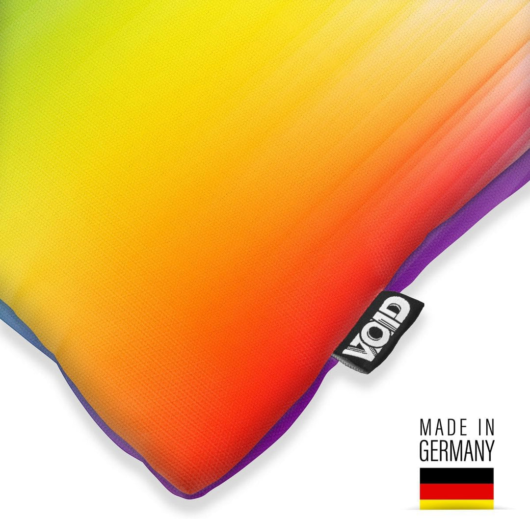 VOID Regenbogen Farben Pride Kissenbezug Kissenhülle Polyester wasserfest Outdoor Indoor, Kissen Grö