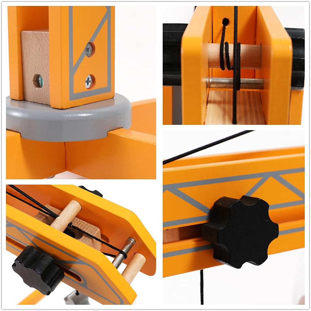 Hape E3011 - Grosser Baukran, Holzspielzeug