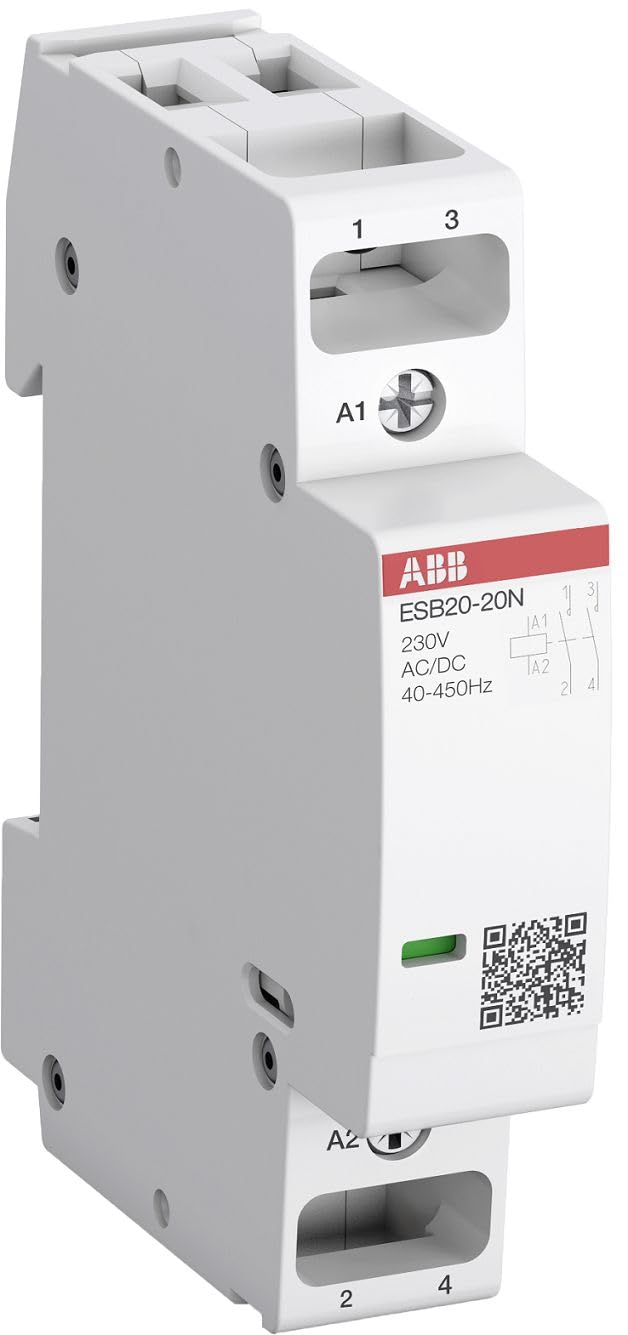 ABB ESB20-02N-06 ESB Leistungsschütz / 230 V ac Spule, 2 -polig 2 Öffner / 20 A, Sicherheit