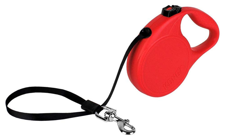 KONG Alcott Ausziehbarer Weg, klein, Rot, 4,6 m lang Small Rot/Ausflug, einfarbig (Getaway Solids),