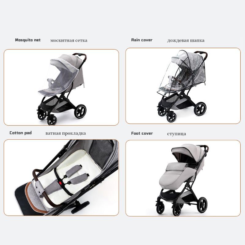 GloKid Baby Kinderwagen, von Geburt bis 20 kg, Zusammenklappen mit einer Hand, federleichter, kompak