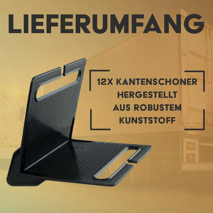 Kantenschutz Spanngurte 12er Set für Gurte von 2,5-10cm Breite, Kantenschoner Zurrgurt, Kantenschutz