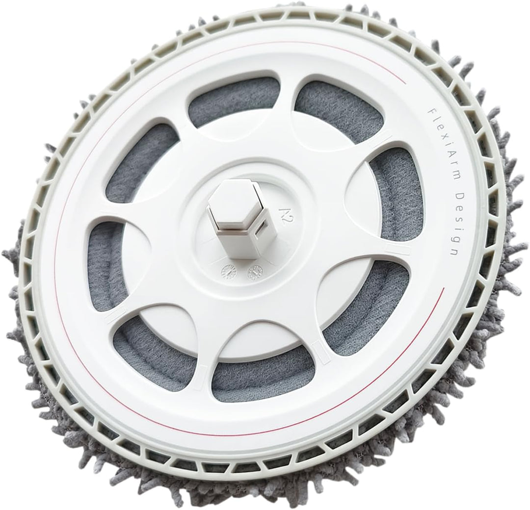 4 Wischtücher mit 2 Ersatzhalterung Zubehör für Roborock Qrevo S/Qrevo Master/Qrevo Pro/Qrevo Plus/Q