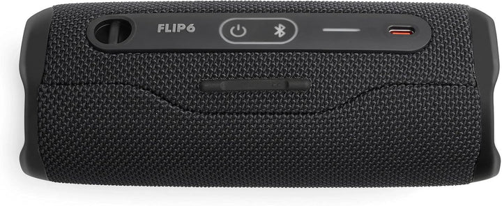 JBL Flip 6 Bluetooth Box in Schwarz – Wasserdichter, tragbarer Lautsprecher mit 2-Wege-Lautsprechers