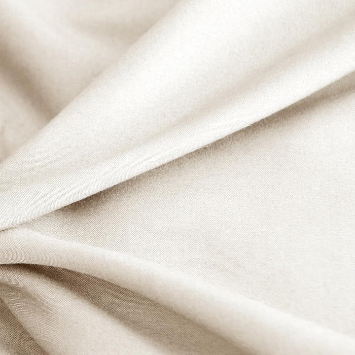 WAVVE Bettwäsche 240x260 3 teilig Beige - Bettbezug 260 x 240 Set mit Kissenbezügen 65x65 cm, Bettwä