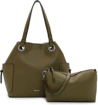 Tamaris Shopper Gloria 31481 Damen Handtaschen Uni Einheitsgrösse Khaki 910, Einheitsgrösse Khaki 91