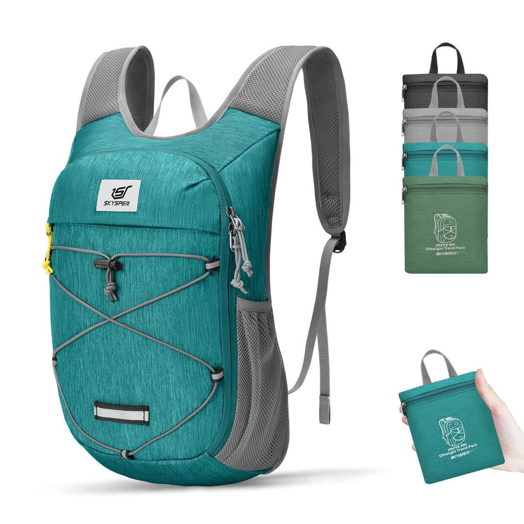 SKYSPER Rucksack Damen 10L Tagesrucksack Ultraleicht Daypack Wanderrucksack für Wandern Reisen Städt