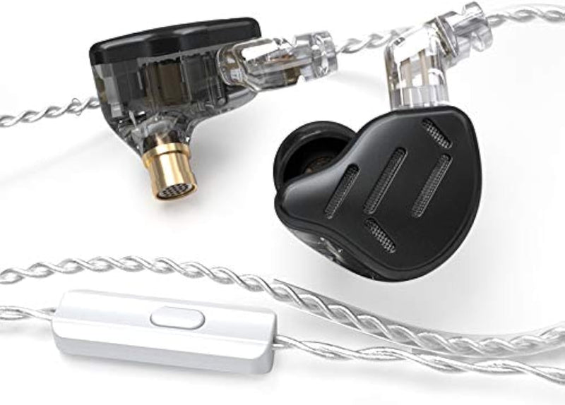 LINSOUL KZ Zax 1DD+7BA Hybrid Driver HiFi in-Ear Earphones with Zin Alloy Shell, Detachable 2 Pin 0.