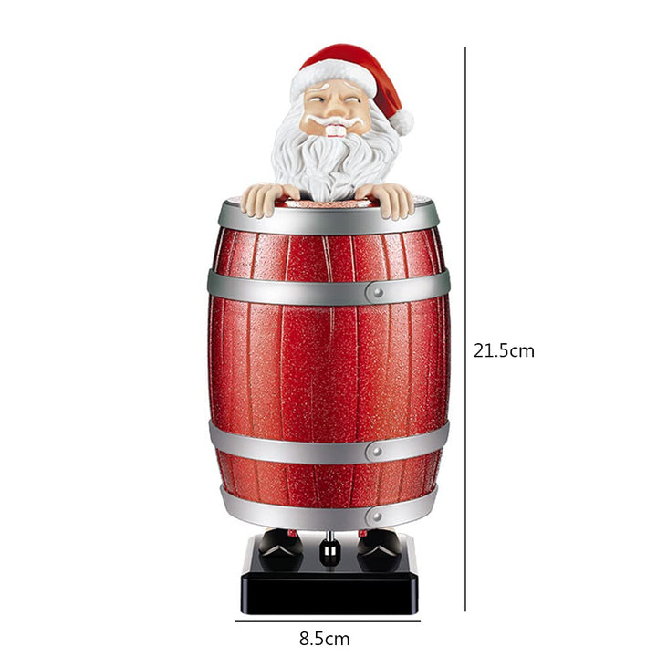Weihnachtsmann Zigarettenspender,Lustiger Weihnachtsmann Im Holzfass Zigarettenschachtel,Weihnachtsf
