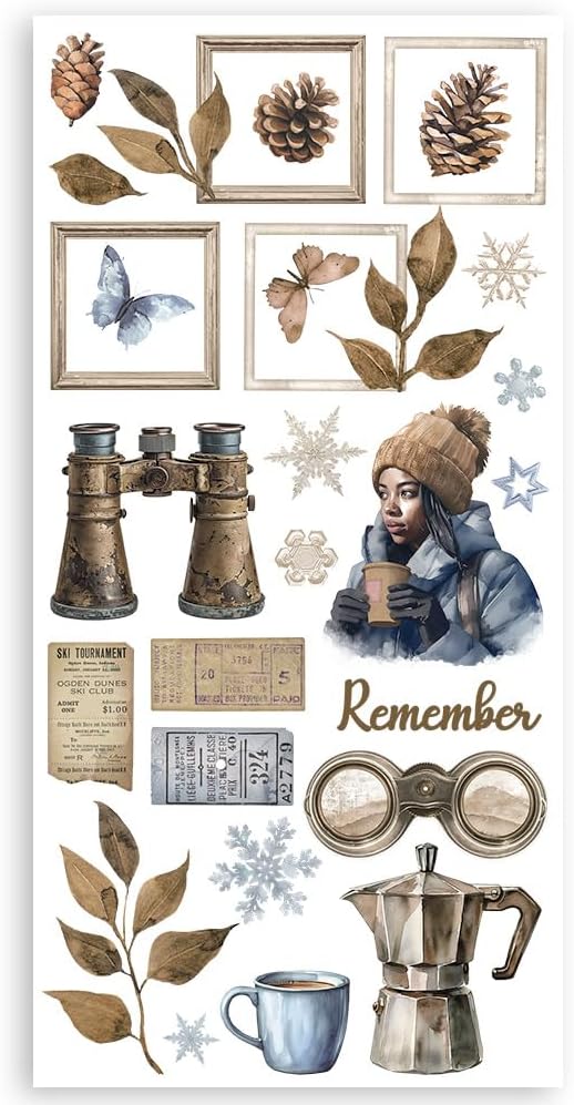 Stamperia - Paper Cut Outs for Scrapbooking, Albums, Card Making, Bullet Journalling and More, Acid