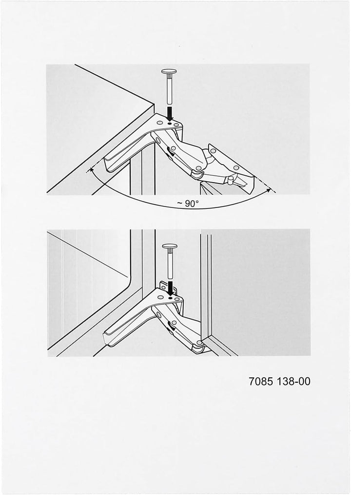Liebherr 9096214 Türöffnungsbegrenzung Winkelbegrenzer Türöffnungswinkelbegrenzer Gerätetürbegrenzer