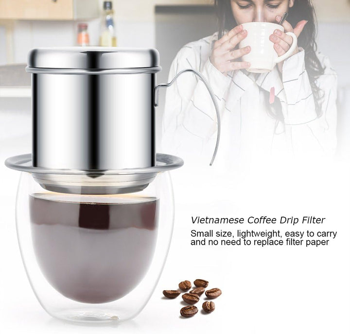 Vietnamesischer Kaffeefilter aus Edelstahl Ca Phe Phin Silber