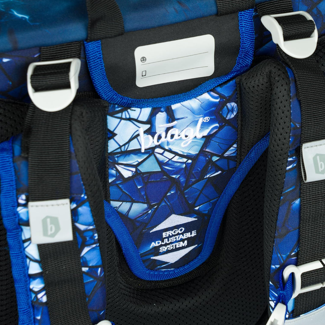 Baagl Schulranzen Jungen Mädchen Set 3 Teilig, Ergo Schultasche für 1. Klasse, Ergonomische Grundsch