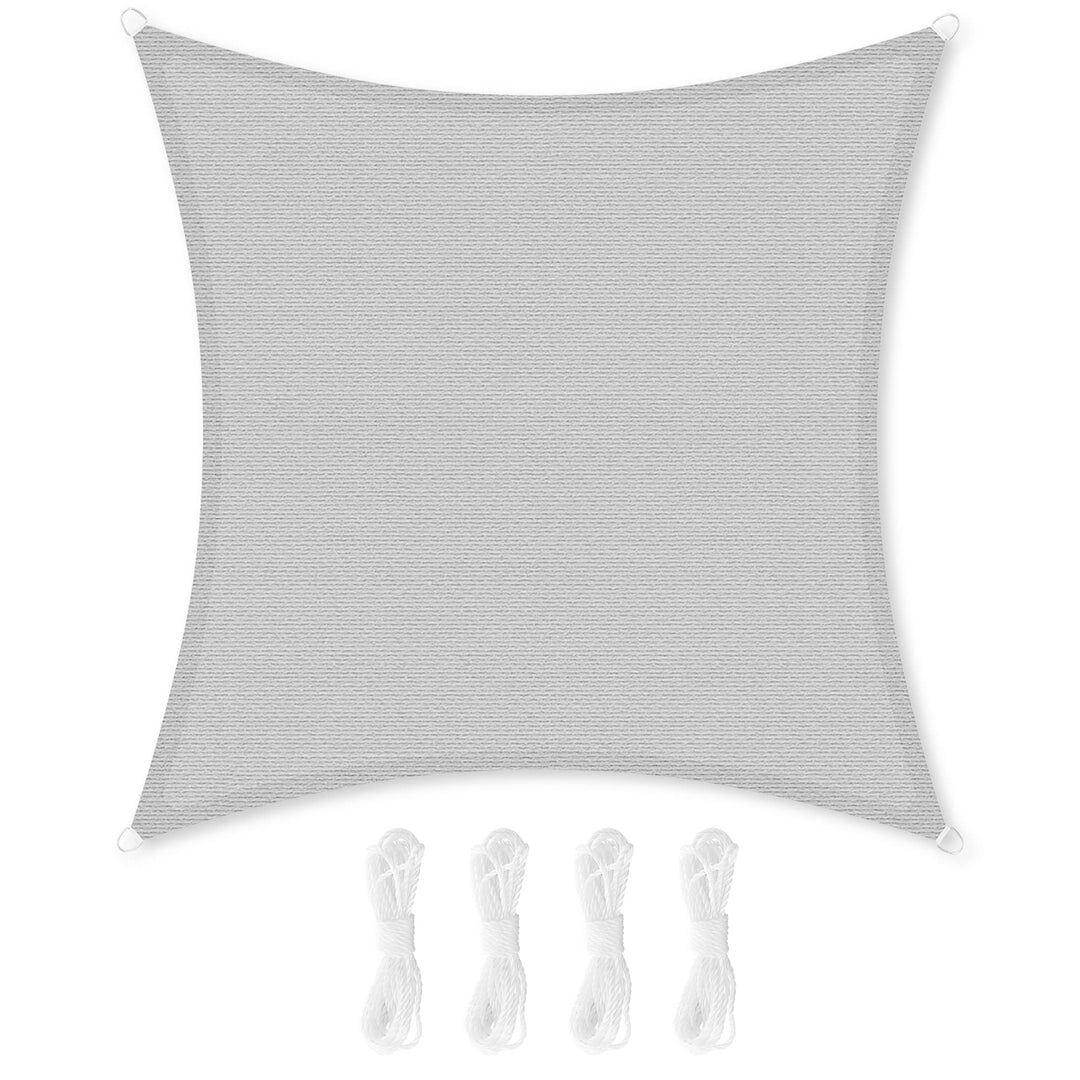 SONGMICS Sonnensegel 2 x 2 m, Sonnenschutz aus HDPE-Gewebe, luftdurchlässig, wasserdurchlässig, für