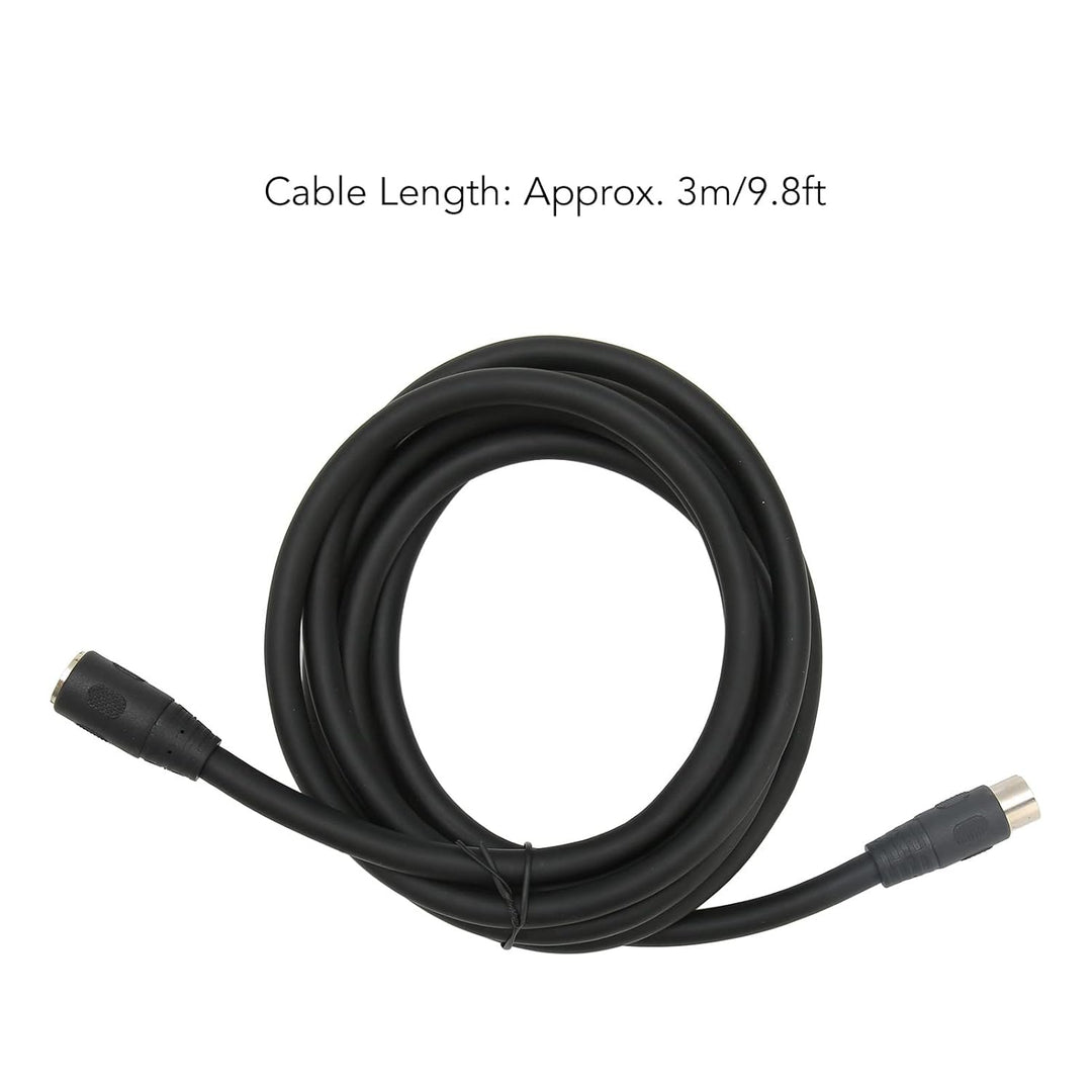 ASHATA DIN-13-PIN-Stecker-auf-Buchse-Kabel, DIN-13-PIN-Stecker-auf-Buchse-Verlängerungskabel, Profes