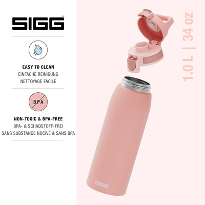 SIGG - Edelstahl Trinkflasche - Shield ONE - Für Kohlensäurehaltige Getränke Geeignet - Auslaufsiche