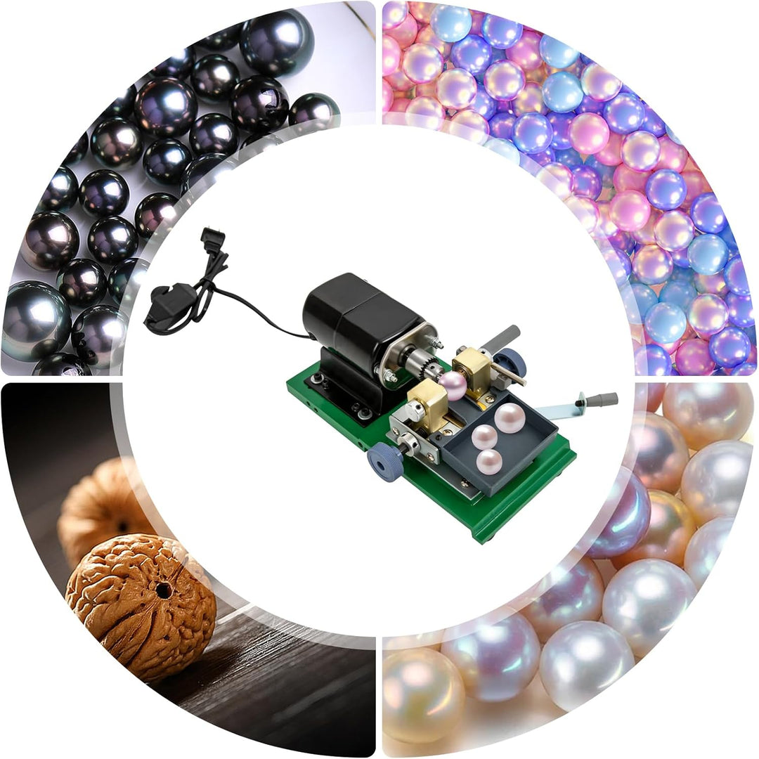 220V Full Set Schmuck Jade Perle stufenlos bohren Bohrmaschine Bohrer Werkzeuge - Bernstein Schmuck