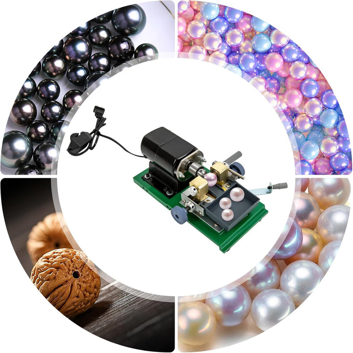 220V Full Set Schmuck Jade Perle stufenlos bohren Bohrmaschine Bohrer Werkzeuge - Bernstein Schmuck