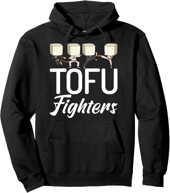 Tofu-Kämpfer Lustige Tofu Martial Arts Meatless Veggies Pullover Hoodie