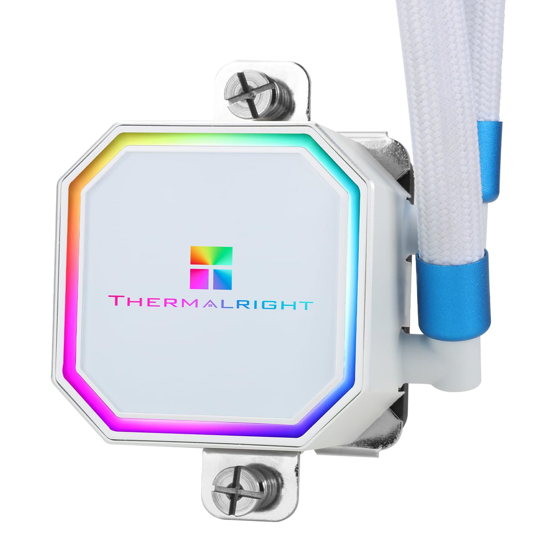 Thermalright Frozen Prism 240 White ARGB Flüssigkeit CPU Wasserkühler mit 120mm ARGB PWM Lüfter, Com