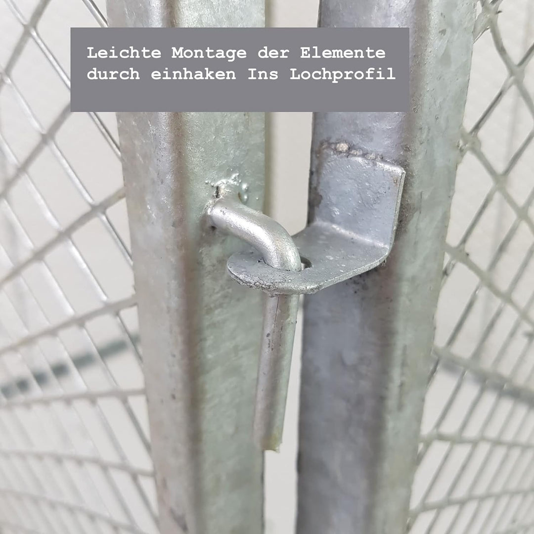 Komposter Metallkomposter 80x80x70cm Streckmetall Gartenkomposter
