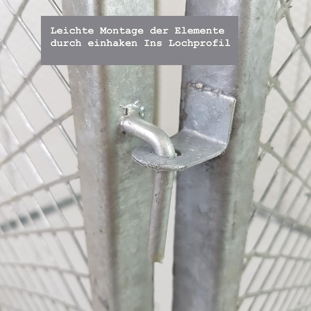 Komposter mit Deckel Metallkomposter 80x80x70cm Streckmetall Gartenkomposter Kompostbehälter incl. D