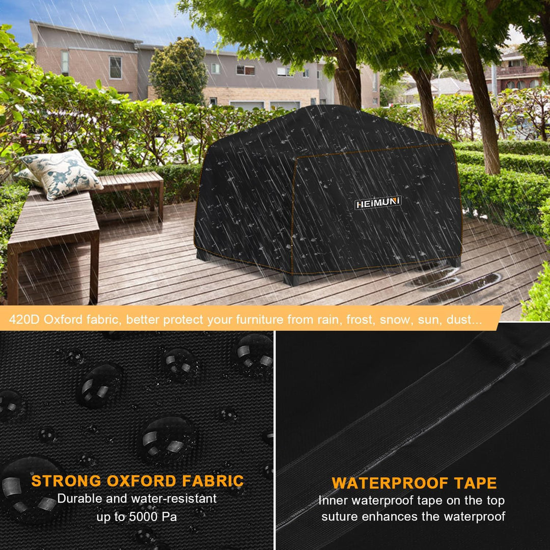 Grillabdeckung Wetterfest 61x48x34cm Grill Abdeckhaube Wasserdicht, Abdeckplane Grill Grillhaube UV-